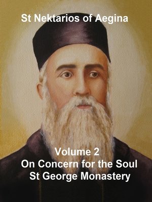 cover image of St Nektarios On Concern for the Soul